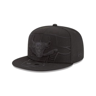 Chicago Bulls Gorra | New Era NBA Logo Spill 9fifty Snapback Cap Mexico - Negros